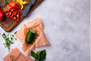Plastic free reusable beeswax wrap, a Food & Drink Photo by Yulia Furman