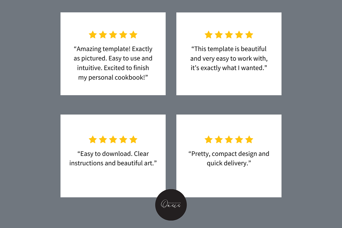 Cookbook Template Square 21x21 CM, a Templates & Theme by OrganizationOasisRo (Photo 9 of 9)