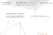 Rose Gold Geometric Watercolor, an Illustration by Essem Creatives (Thumbnail 6 of 6)
