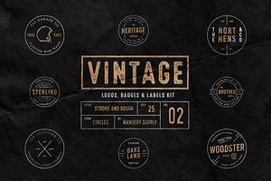 Vintage Badges/Logos Vol. 2