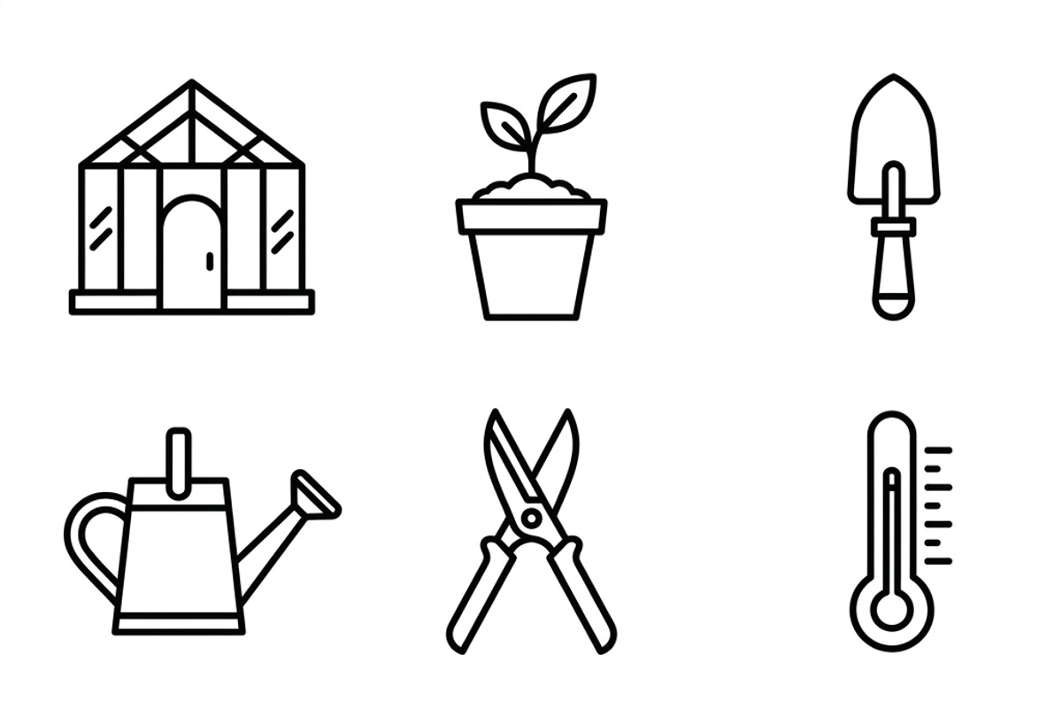 Bundles Set Flower Market Icons, an Outline Icon by adenpinkstore (Photo 5 of 12)