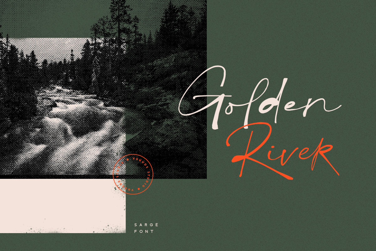 Sarge Font, a Script Font by vuuuds (Photo 10 of 10)