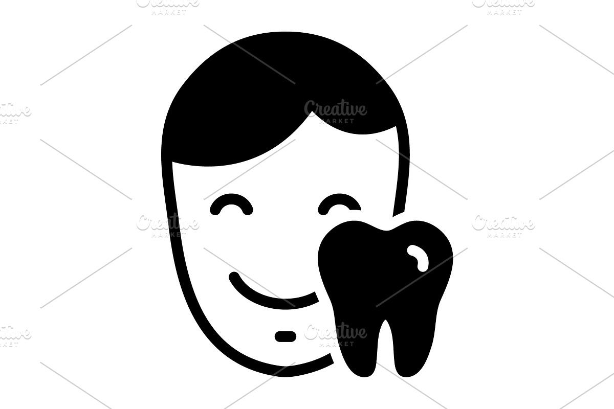 Dental teeth solid icon, a Solid Icon by Creative priyanka