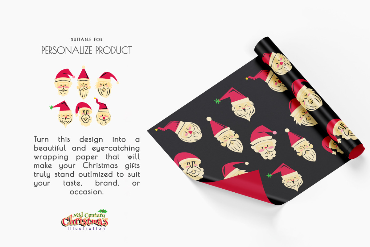 Mid Century Christmas Vol.1, an Object Graphic by Bewalrus Studio (Photo 5 of 7)