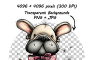 Whimsical Dogs Floral Clipart Spring, a Graphic by one-touch (Thumbnail 8 of 19)