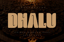 Dhalu - Display Sans Font