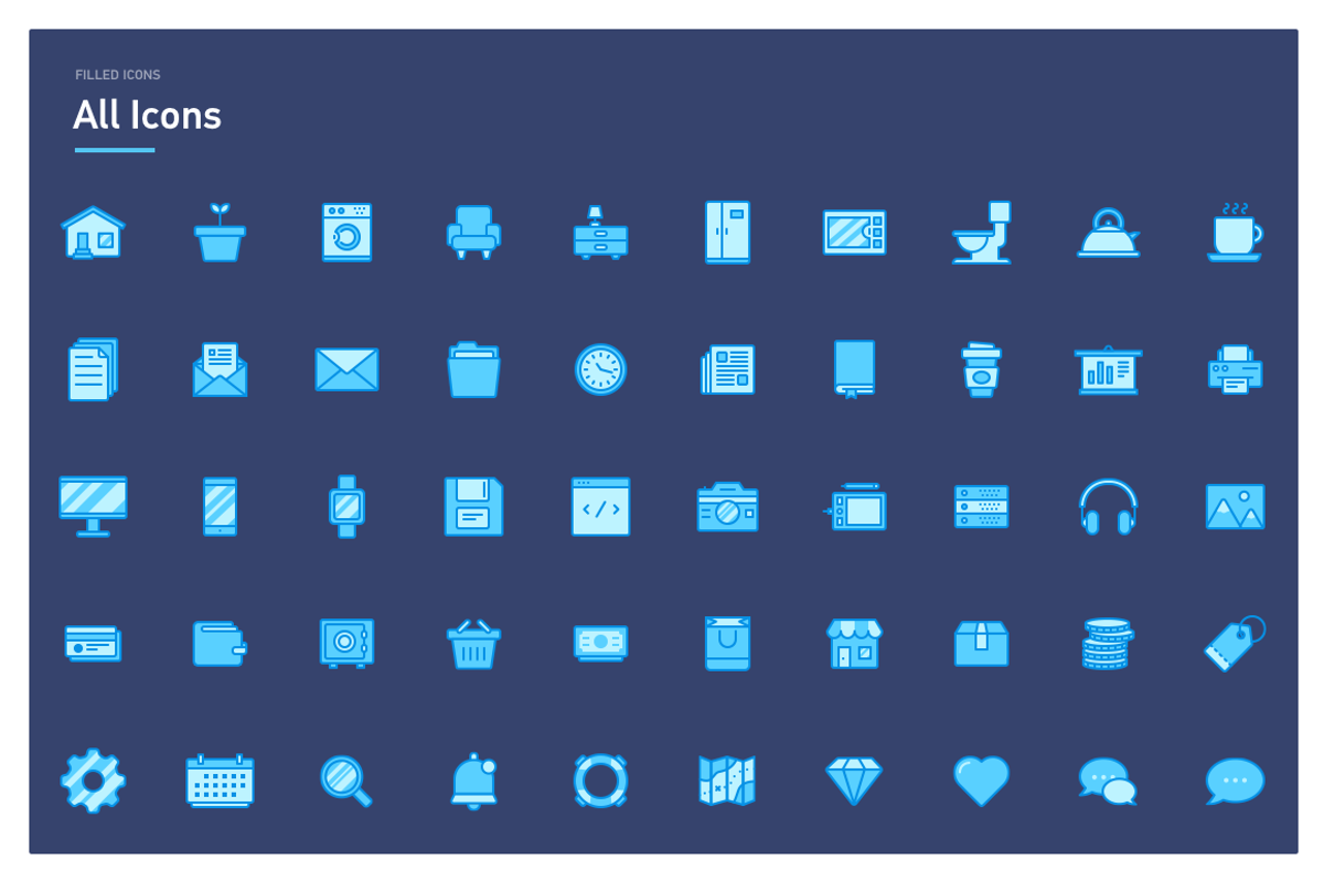 50 icons in three styles, an Icon by SashaGorosh (Photo 7 of 8)