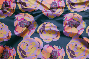 Abstract Floral Colored Prints