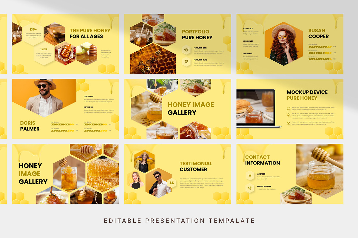 Honey Presentation Template, a Presentation Template by Digitcase x Wealthwells (Photo 4 of 4)