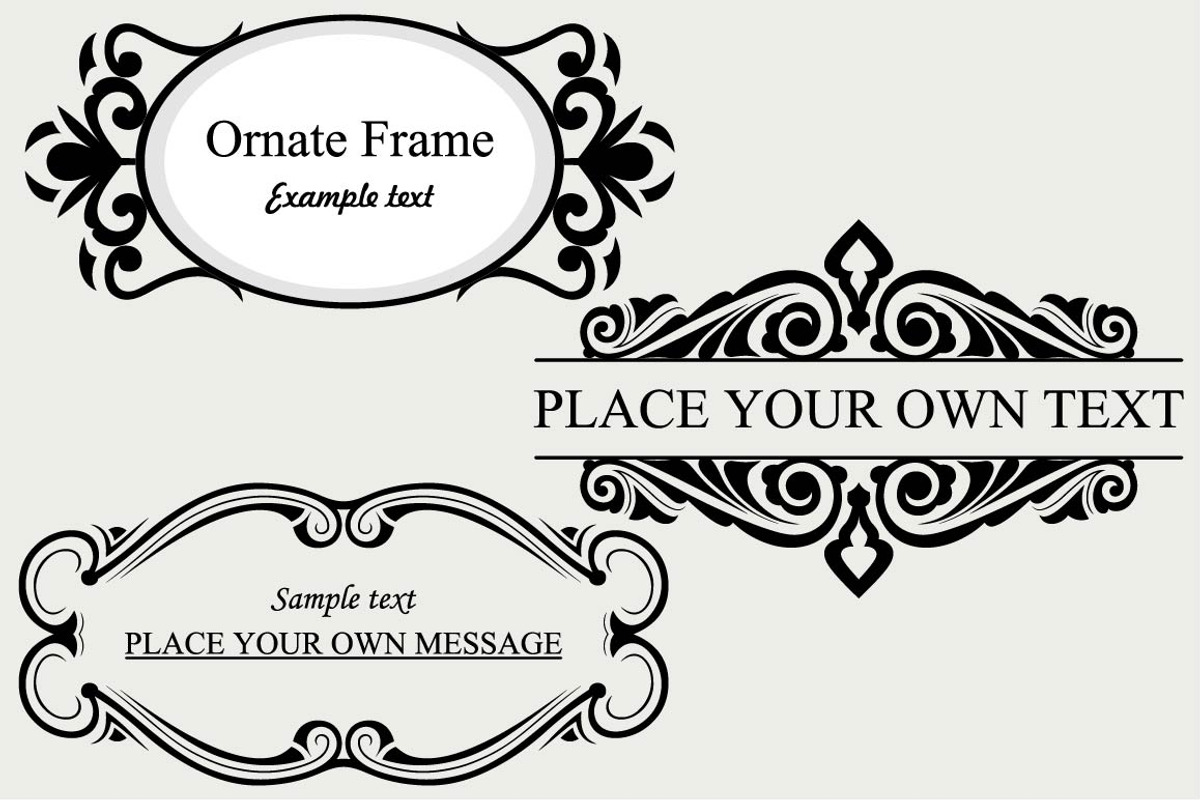 Vintage frames 20, a Pattern Graphic by LineworkStock