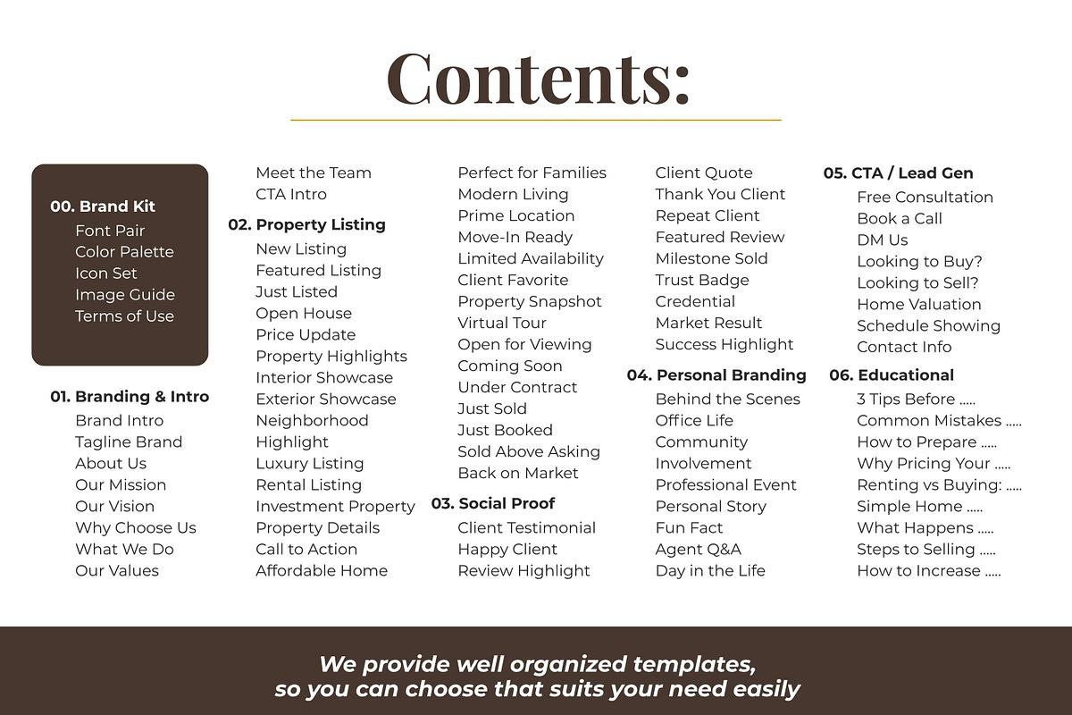 Warm Real Estate Instagram Template, a Social Media Template by Everyday Perfection (Photo 2 of 11)