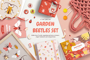Garden Beetles Set