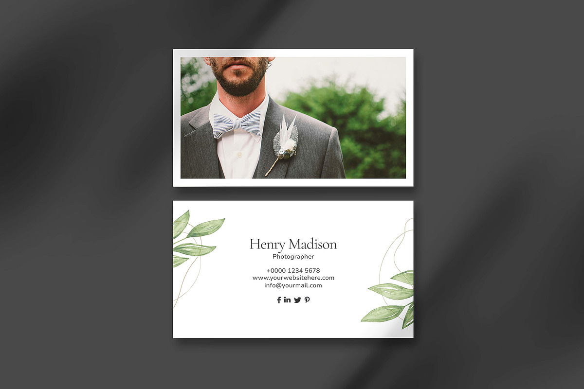 Wedding Photography Business Card, a Business Card Template by Saman Osama (Photo 3 of 5)