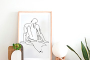 BLACK MALE BEAUTY MODERN LINE ART, a Texture Illustration by ArtOLB (Thumbnail 4 of 10)