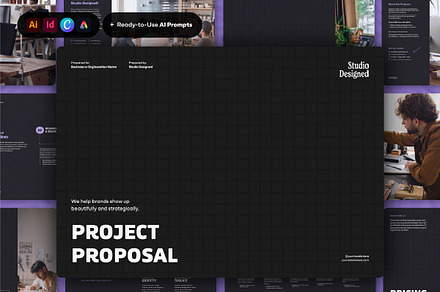 Proposal Template for Ai, Id, Canva