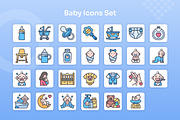 Baby Icons Set - Filled Line, an Icon by Kmg Design (Thumbnail 2 of 2)