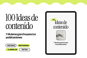 Ebook - 100 Ideas De Contenido