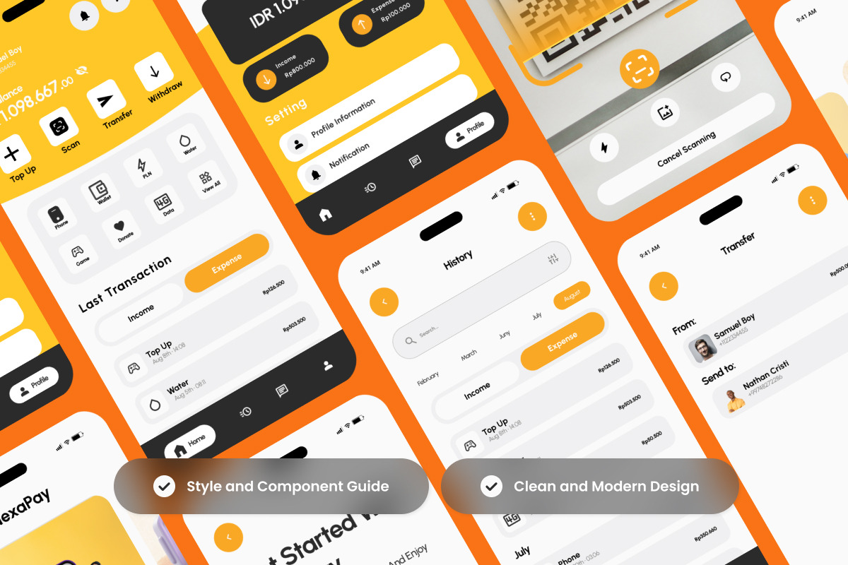 NexaPay - Digital Wallet App Design preview 3