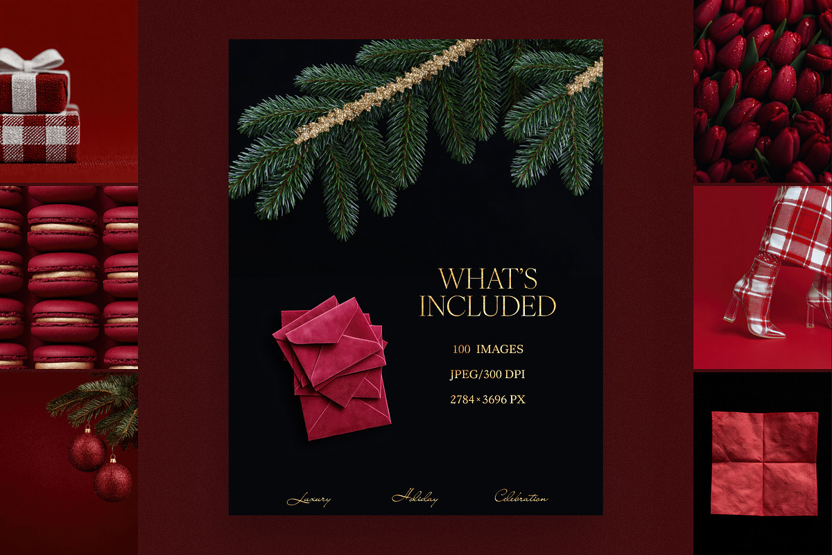 Luxury Holiday Red Background Images, a Holiday Photo by Make Stories Studio (Photo 6 of 8)