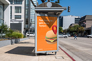 Downtown City Urban Bus Stop Mockup, a Mockup by Area Mockups (Thumbnail 3 of 5)