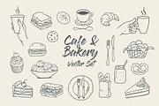 Cafe & Bakery illustrated icons, a Food Illustration by Annakaroline (Thumbnail 3 of 7)