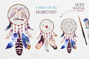 Boho style Dreamcatchers & teepee, an Illustration by Peace ART (Thumbnail 2 of 5)