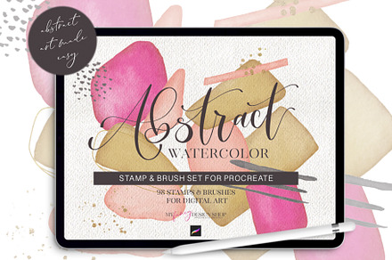 Procreate Abstract Watercolor Set
