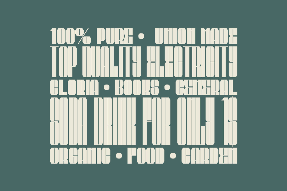 Bauhead Typeface | Font preview 4