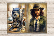 Detective Collage Sheet Black Woman, a Person Illustration by GlamArtZhanna (Thumbnail 9 of 9)