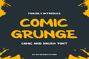 Comic Grunge Font, a Handwritten Font by QR Design Studio (Thumbnail 1 of 7)