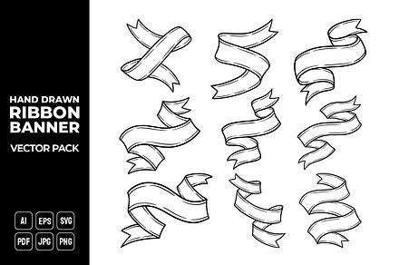 Ribbon Banners Vector Pack #16