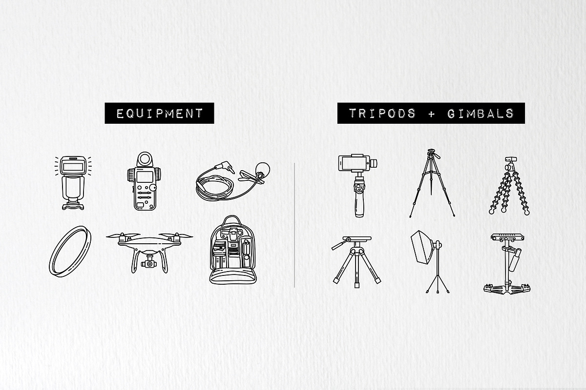 Camera & Photography Icons Pack, an Outline Icon by Hatch Design Workshop (Photo 5 of 9)