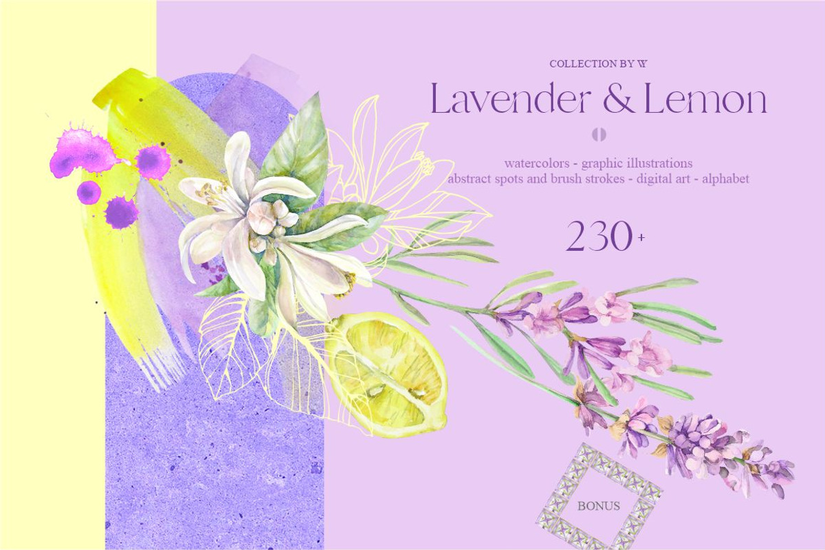 Lavender & Lemon, an Object Graphic by Collection by VY (Photo 1 of 15)