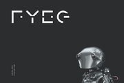 Fyeg Futuristic Tech Font, a Font by baqoos (Thumbnail 1 of 10)