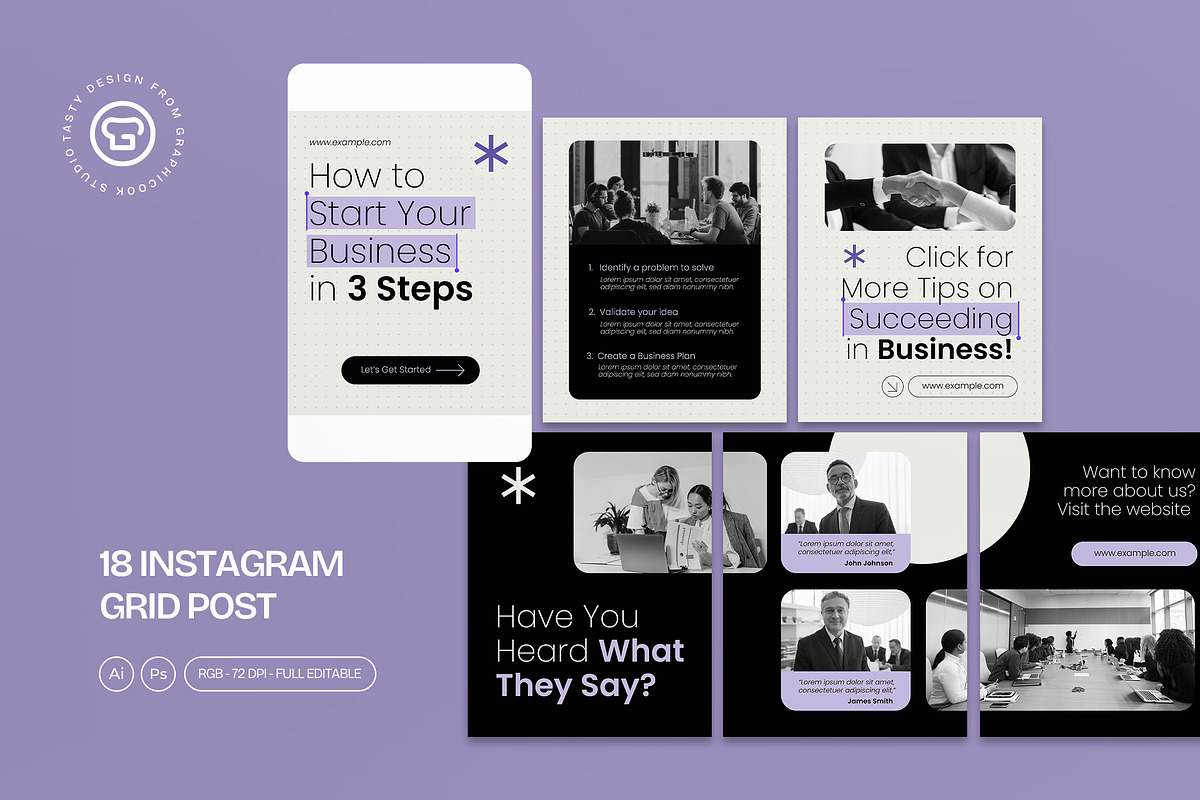 Business Growth Instagram Carousel, a Social Media Template by graphicook (Photo 1 of 3)
