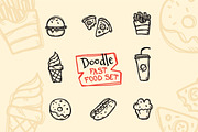 8 Doodle Icons. Fast Food, an Outline Icon by Trapezoid (Thumbnail 1 of 2)