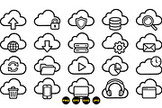 Cloud Computing Icon Set, an Illustration by designvectx (Thumbnail 2 of 3)
