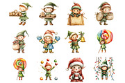 Cute Elves Doodles, an Illustration by Design Market (Thumbnail 3 of 3)