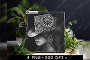 Steampunk Top Hat Mechanical Gears, a Background Graphic by LaseredNinja (Thumbnail 4 of 7)