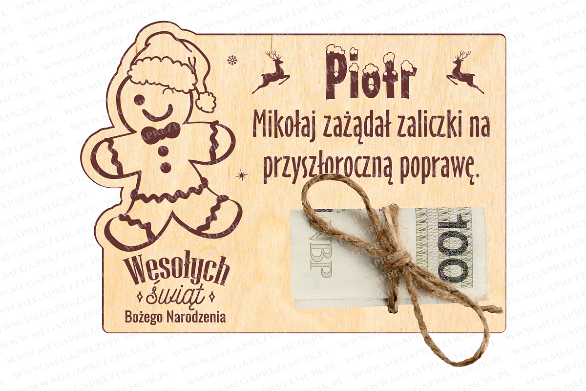 Laser Christmas voucher for money, a Pattern Graphic by MegaPrezencik (Photo 5 of 7)