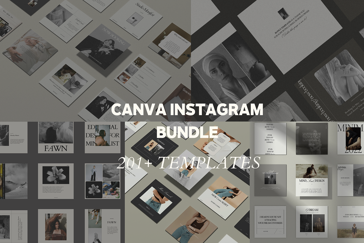 5 in 1 -Canva Social Media Templates, a Social Media Template by Alana Designed (Photo 1 of 10)