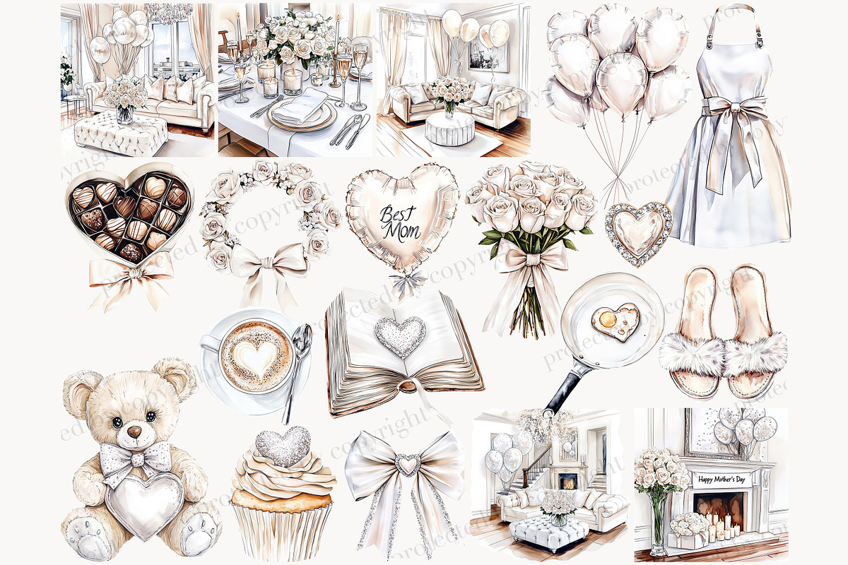 Mother And Baby Clipart PNG, a Person Illustration by GlamArtZhanna (Photo 4 of 8)