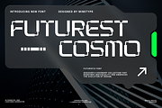 Futurest Cosmo – Futuristic Font, a Sans Serif Font by Mine Type Lab (Thumbnail 1 of 10)