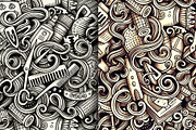 Hairstyle Graphic Doodle Patterns, a Pattern Graphic by BALABOLKA (Thumbnail 3 of 6)