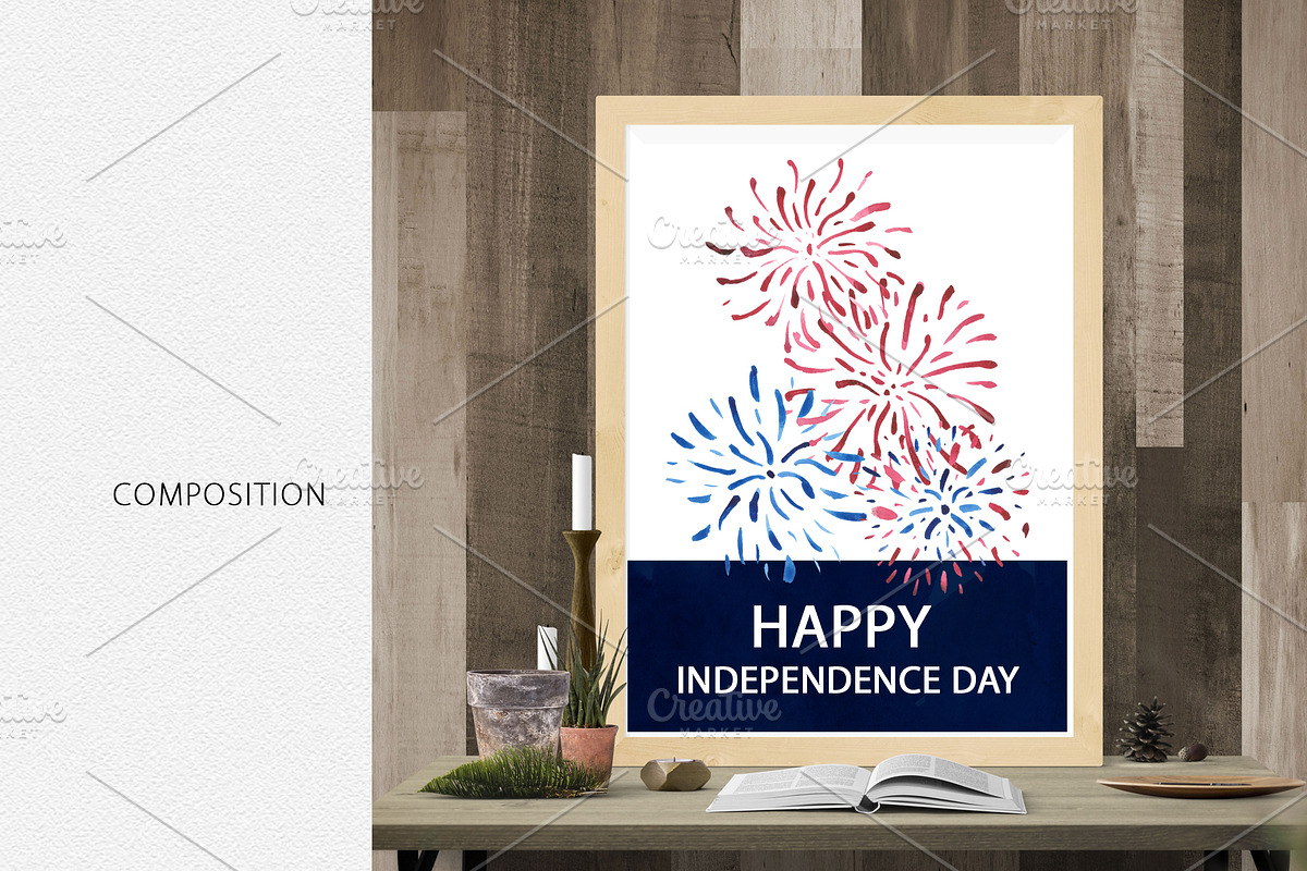 Watercolor fireworks, an Object Graphic by Design X0 (Photo 3 of 7)