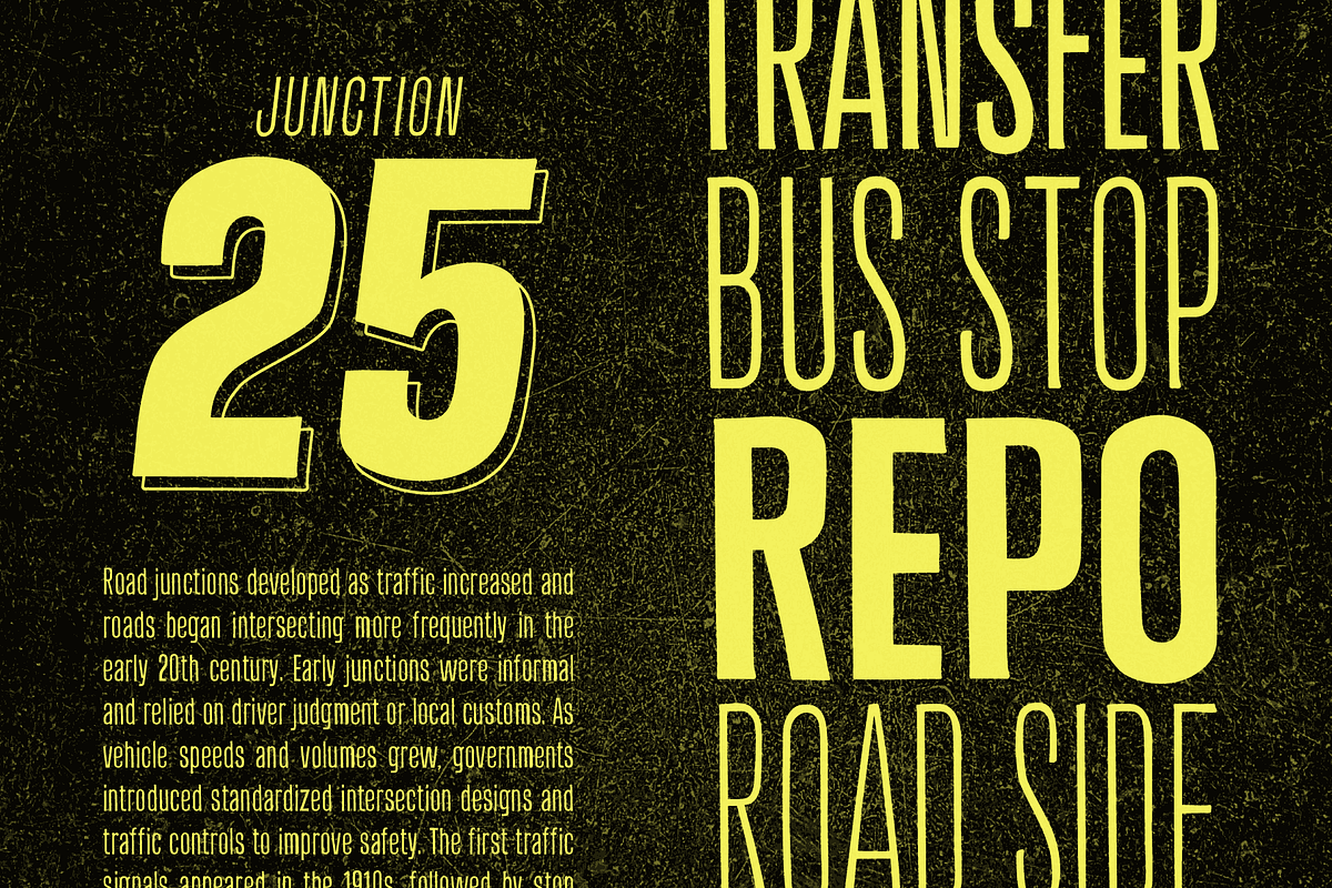 Off Ramp - An Industrial Sans-Serif, a Sans Serif Font by Wingsart Studio (Photo 13 of 15)