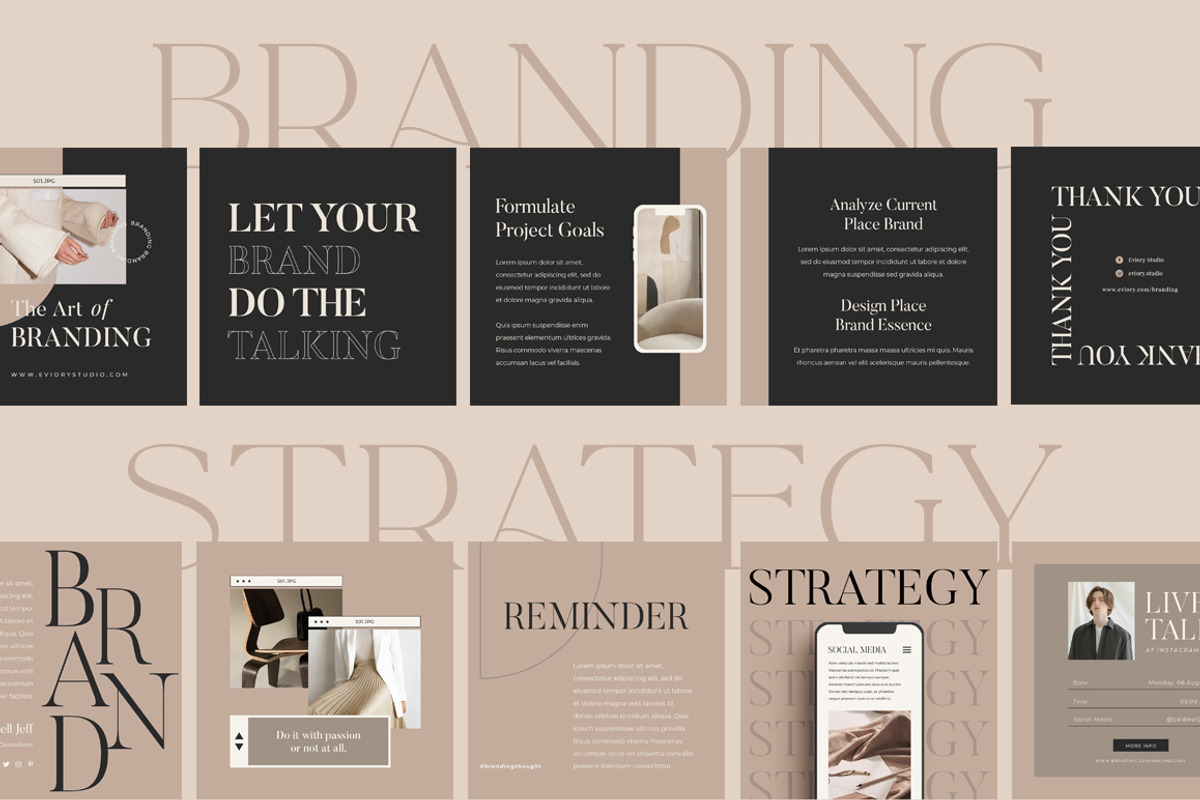 Coach Carousel Instagram CANVA PS, a Social Media Template by Eviory