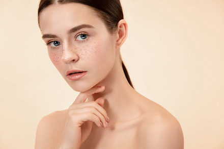 Beautiful female face perfect skin featuring face, skin, and girl, a Person Photo by Volodymyr Melnyk