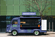 Vintage Food Truck Mockup, an Advertising Mockup by Mocklux (Thumbnail 1 of 2)