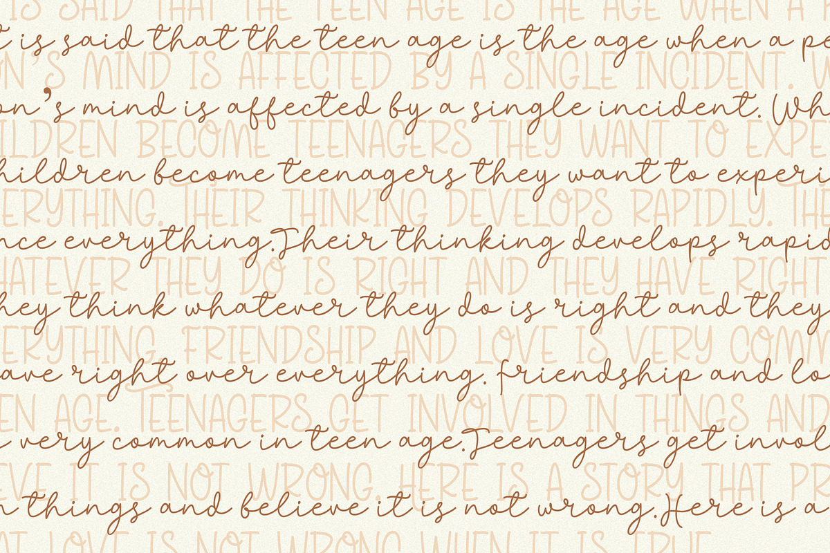 Sheenline - Cute Monoline Font Duo, a Script Font by Beautypes (Photo 8 of 9)